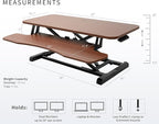 VIVO 42 inch Desk Converter, K Series, Height Adjustable Sit to Stand Riser - Image 3