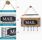 SRIWATANA Mail Key Holder for Wall, Mail Organizer Wall Mount, Small Size - Image 4