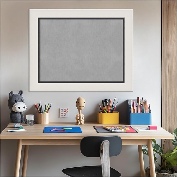 Amanti Art Silver Framed Magnetic Board 24x30 Medium Vision Board - Image 6
