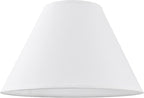 GO&SO 2pcs Pure White Large Lamp Shades, Empire Lamp Shade 6.5" Top x 16.3" - Image 8