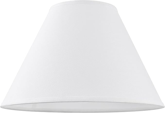 GO&SO 2pcs Pure White Large Lamp Shades, Empire Lamp Shade 6.5" Top x 16.3" - Image 8