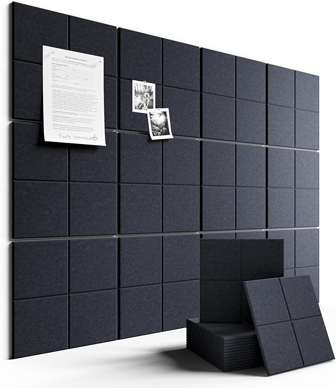 Large Felt Bulletin Board 48" x 36", Cork Board Alternative by FLUXYNARA