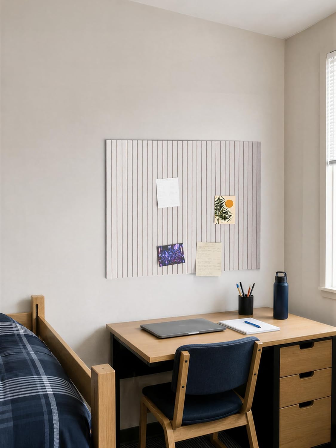 Large Felt Bulletin Board Tiles 48" x 36" Cork Board Alternative (L...