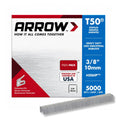 Arrow Fastener 506IP Heavy Duty T50 Staples for Upholstery, Construction, Furniture, Crafts, 3/8-Inch Leg Length, 3/8-Inch Crown Size, 5000 Pieces ( Pack of 1) | Heavy Duty, For Upholstery, Construction, Furniture, Crafts, Fit Arrow T50 Staple Guns