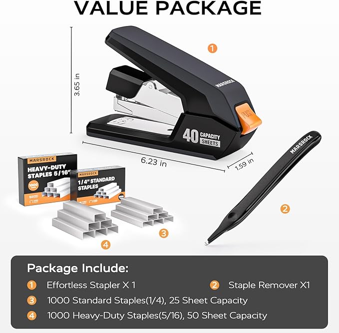 MARSROCK Effortless Stapler for Desk - Image 6