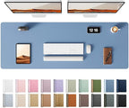YSAGi Leather Desk Pad Protector, Office Desk Mat, Large Mouse Pad, Non-Slip PU by YSAGi
