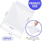 Outus Self Adhesive Shop Ticket Holders Clear Plastic Sleeves Adhesive Pockets - Image 2