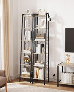 Hzuaneri Ladder Shelf, Bookshelf Bookcase, Freestanding Corner Storage Shelve - Image 6