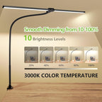 ShineTech LED Desk Lamp for Home Office, 3000K Warm White Double Head Architect - Image 2