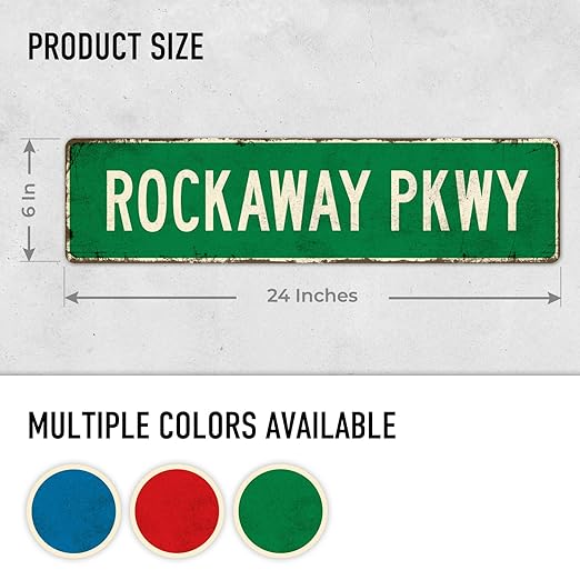 Custom Rustic Sign, Personalized Decor Street Signs Gift, 24x6 Inches, Fade - Image 8