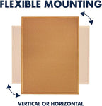 Quartet Cork Board, Bulletin Board, Oak Finish Frame - Image 4