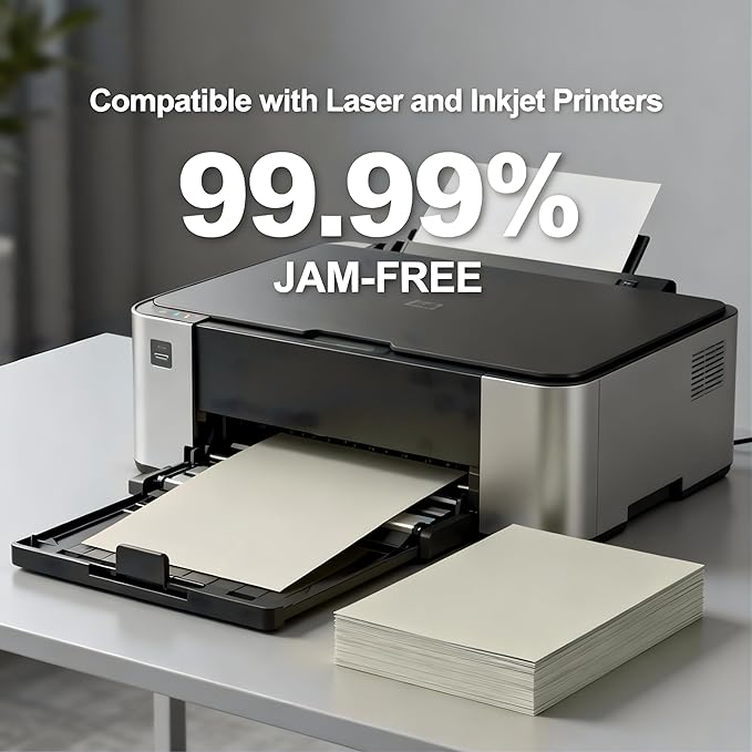 250 Sheets Cream Cardstock 8.5 x 11 Ivory Card Stock 65lb/176gsm Premium Off - Image 3