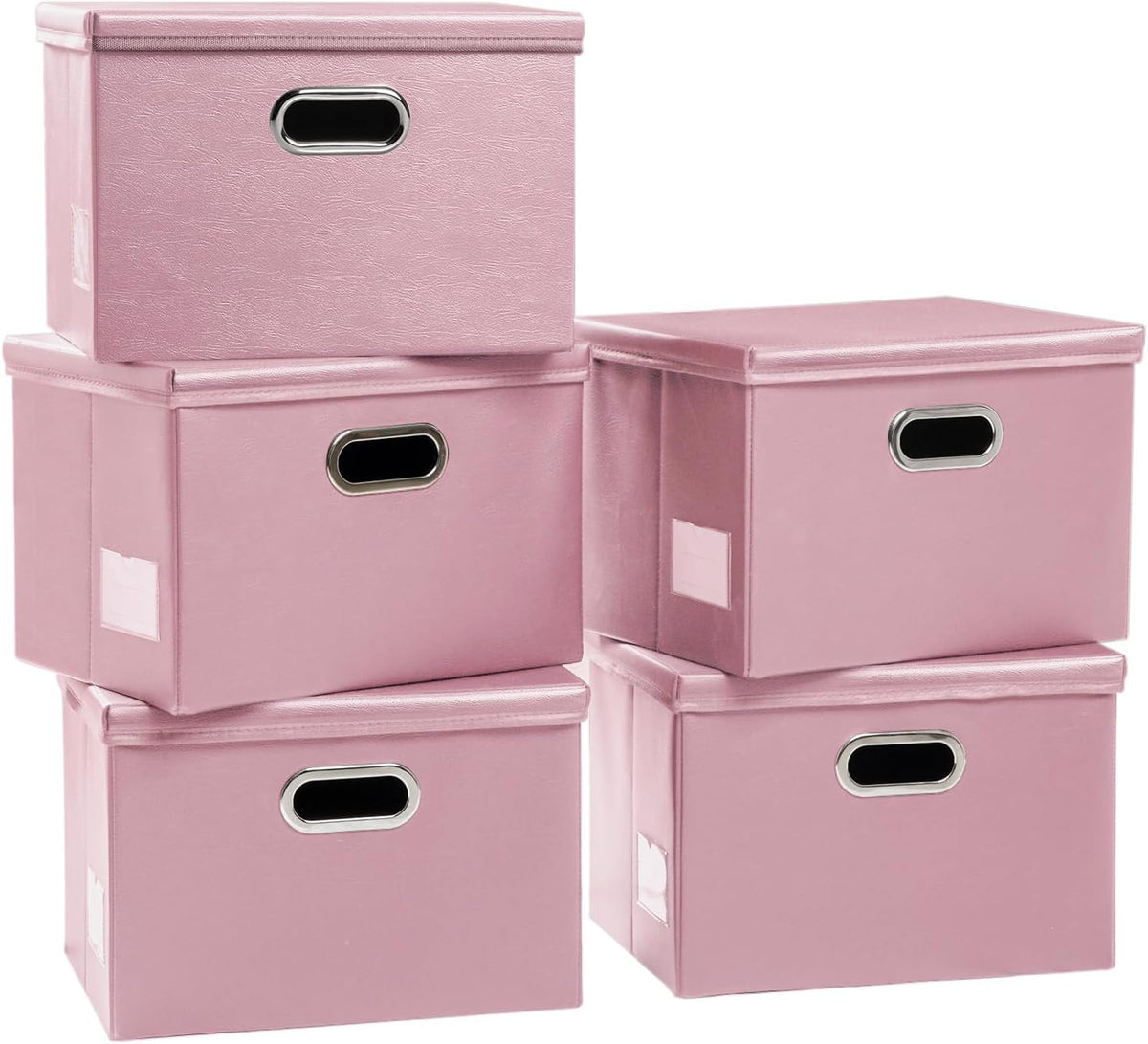 PRANDOM Large Stackable Storage Bins