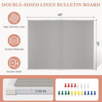 AMUSIGHT Double-Sided Large Cork Board - Image 2
