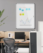 Mifuro 38"x28" Enclosed Bulletin Board, Lockable Weather-Resistant Aluminum - Image 2