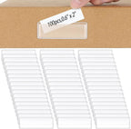 Jeyiour 100 Pcs Label Holders Adhesive Nameplate Pockets Storage Bin Labels by Jeyiour