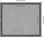 Amanti Art Grey Framed Magnetic Board 22x26 Medium Vision Board - Image 3