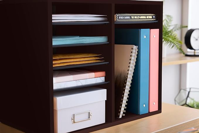 Safco Wooden Paper and Mail Organizer - Image 2