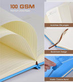 Biuwory Lined Journal Notebook for Women Men, 256 Pages A4 Large Hardcover - Image 4