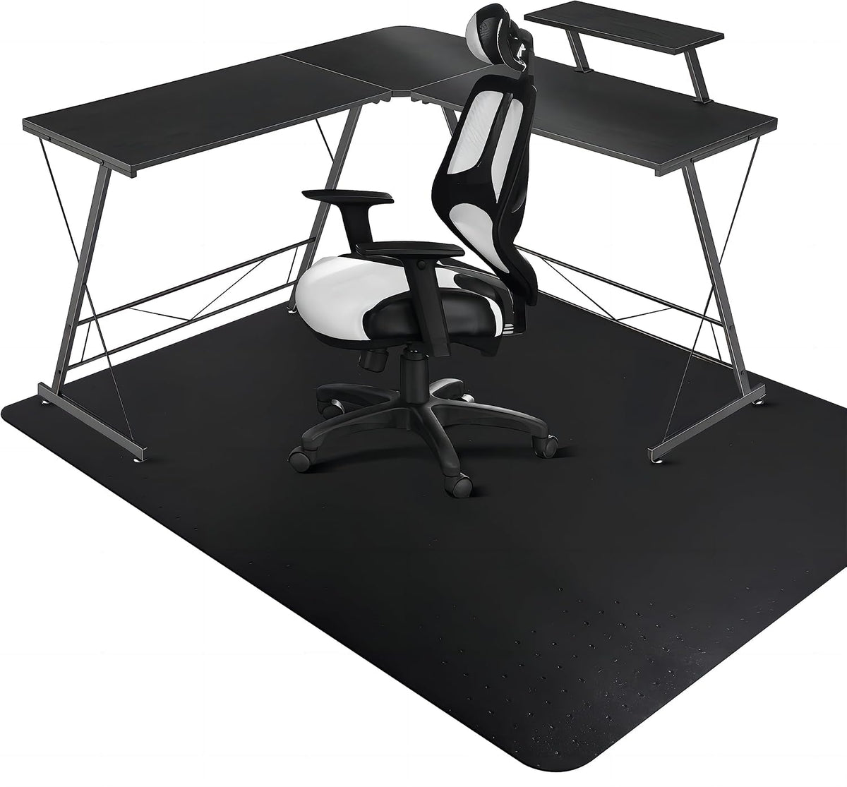 SALLOUS Chair Mat for Carpeted Floors, Vinyl Floor Mat