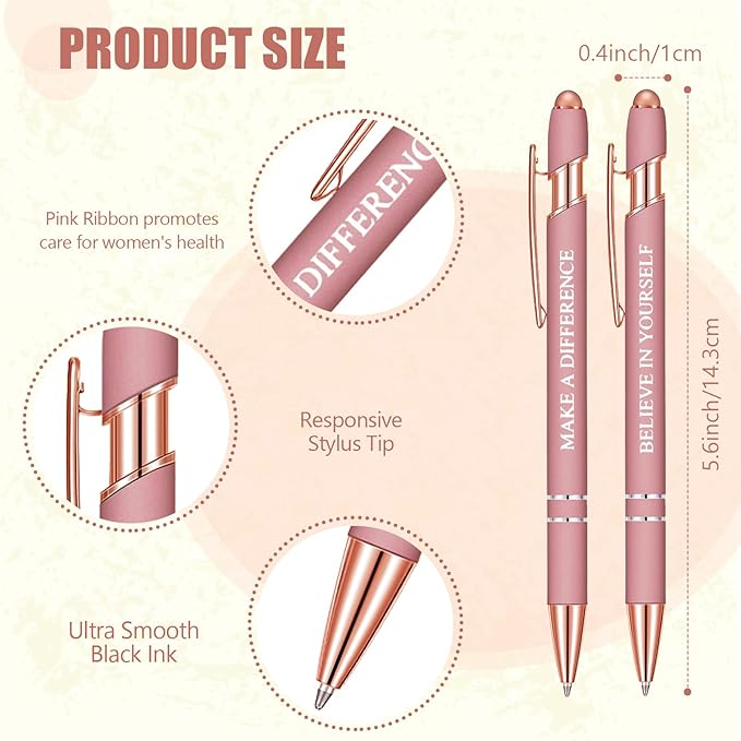 Zonon 12 Pcs Inspirational Pens Bulk Funny Ballpoint Pen - Image 2