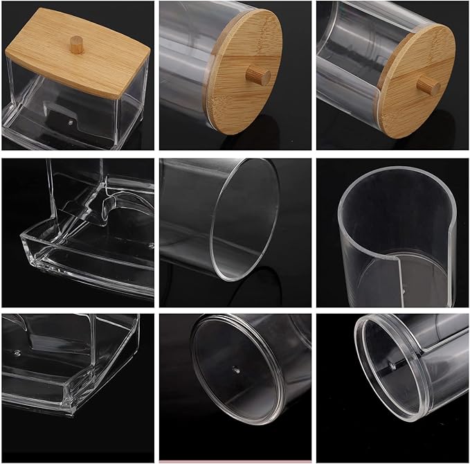 Tbestmax Bathroom Organizer Accessories Set-10 OZ Qtips Holder Storage - Image 4