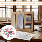 100 Pcs Wood Push Pins, CNYMANY Colored Thumbtacks - Image 5