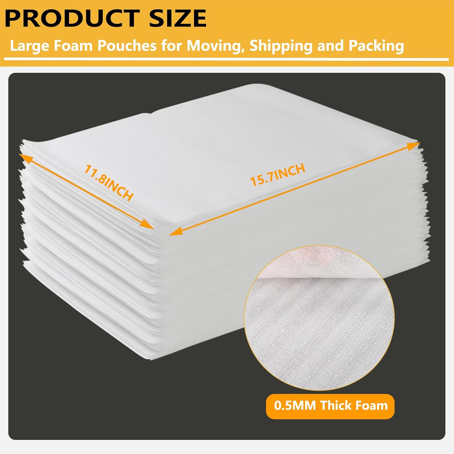 12”x16” 100Pack Foam Pouches, Large Moving Supplies for Packing Dishes Artwork, 0.5MM Thick Cushion Foam Bags for Storing Shipping Breakables, fragile Padding Material Sleeves for Fragile Plates China