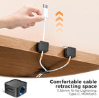 8 Pack Magnetic Cord Organizer Holder, Adjustable Cable Clips, Strong Adhesive - Image 2