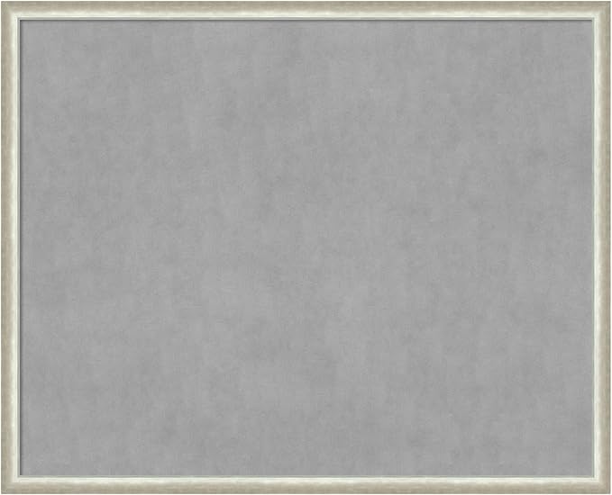 Amanti Art Silver Framed Magnetic Board 34x42 X-Large Vision Board by AmantiArt