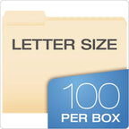 Pendaflex File Folders,Durable Manila Folders,Letter Size (8.5" x 11"),3 Top Tabs for Easy Labeling,Everyday Filing Essential for Offices,Classrooms&Home Document Organization,100 Count (Pack of 2)