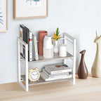 ART-GIFTREE Office Desk Shelf Organizer, Wood Desktop Bookshelf Supplies - Image 2