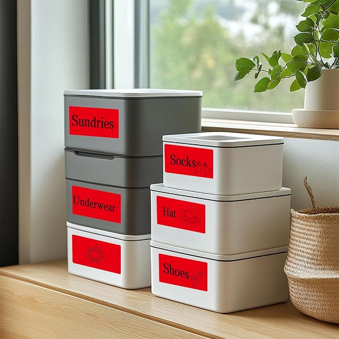 3×5 Inch Red Removable Thermal Labels, Waterproof Thermal Label, 240 Sheets per - Image 6
