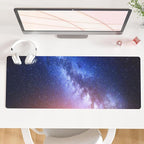 QIYI Large Desk Pad, Milky Way Mouse Pad Desktop Decor, Waterproof PU Leather by QIYI