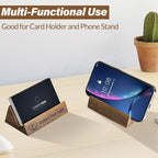 HJX Custom Business Card Holder Desk-Personalized Engraved Wooden Business Card - Image 8