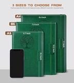 Biuwory Lined Journal Notebook for Women Men, 256 Pages A4 Large Hardcover - Image 2