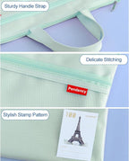 Pendancy Mesh Zipper Pouch 11x13.7 in, Large Double Pocket Waterproof File Bag - Image 5
