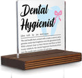 Dental Hygienist Gift Desk Decor Sign, Appreciation Plaque by Pariveca
