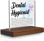 Dental Hygienist Gift Desk Decor Sign, Appreciation Plaque by Pariveca