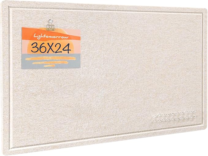 Bulletin Board, 36 x 24 inches Felt Board by Lightomorrow
