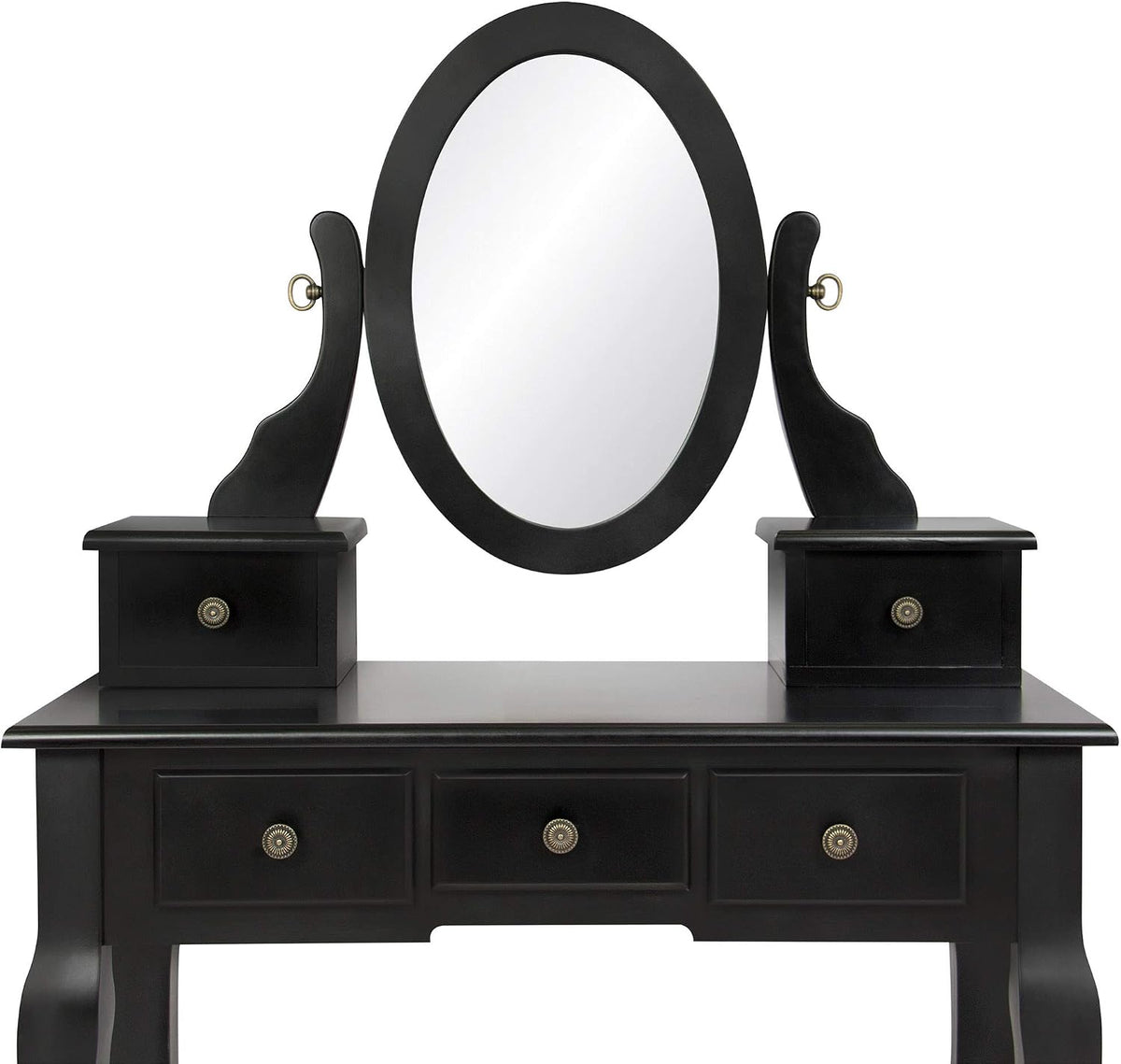 Best Choice Products Bedroom Vanity Hair Dressing Table Set for Makeup, Cosme...