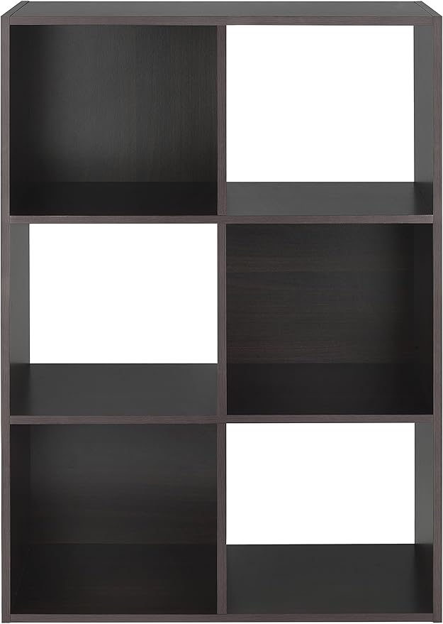 Whitmor 6 Cube Bookcase, 3 Tier Stackable MDF Bookself, Open Storage Display - Image 6