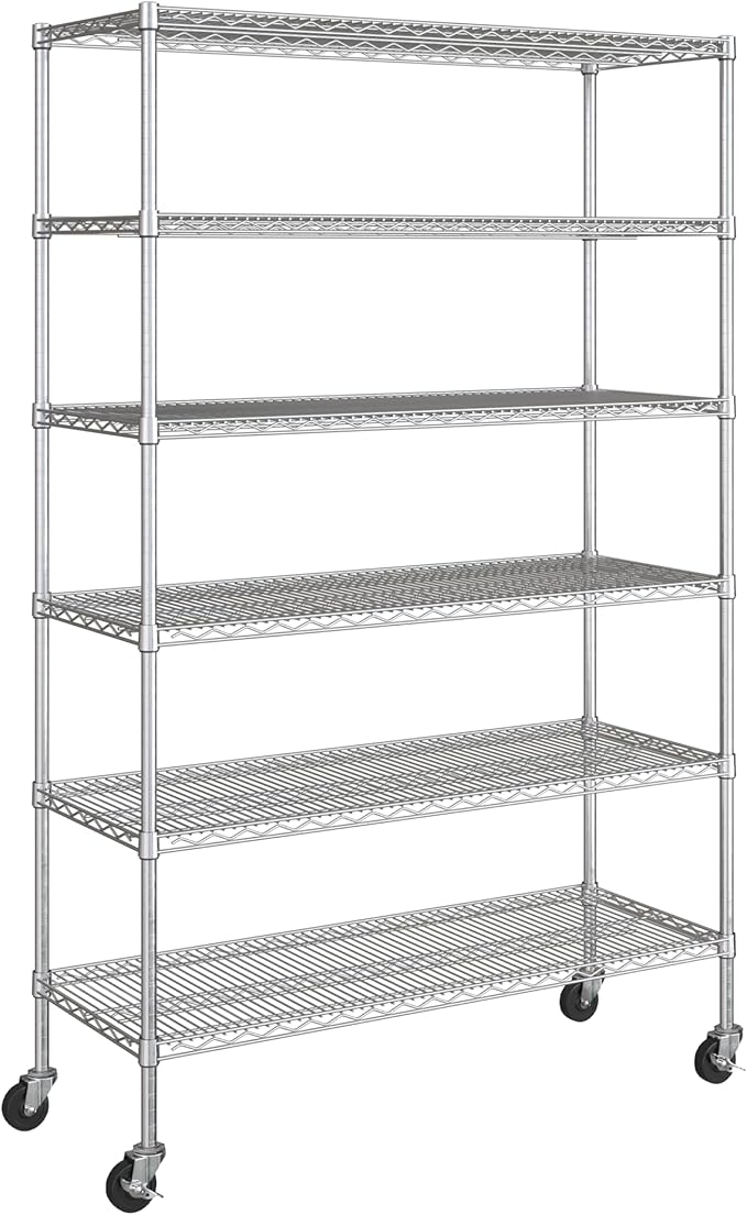 Seville Classics UltraDurable Heavy Duty NSF Solid Steel Wire Rack Storage Unit - Image 10
