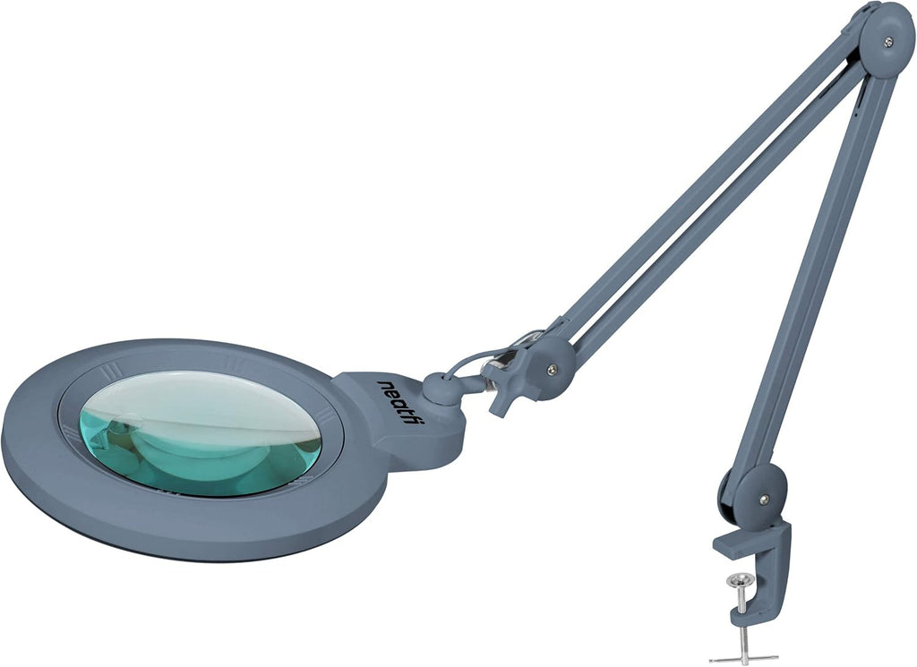 Neatfi XL Bifocal LED Magnifying Lamp, 7-Inch Acrylic Lens, 5D/20D Magnification