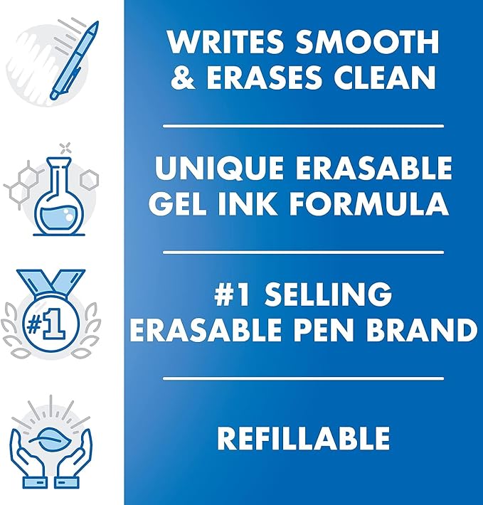 Pilot, FriXion Clicker Erasable Gel Pens, Fine Point 0.7 mm - Image 3
