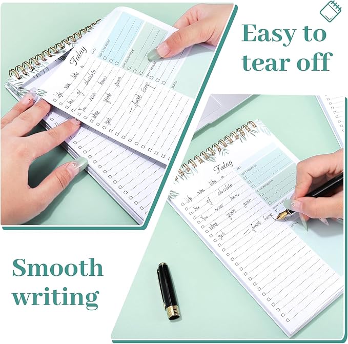 Thboxes 2 Packs To Do List Notepad, 104 Pages To Do List Notebook A5 Undated - Image 4