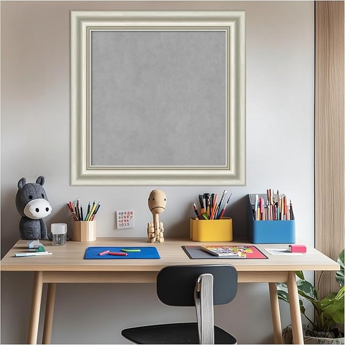 Amanti Art Silver Framed Magnetic Board 26x26 Medium Vision Board - Image 5