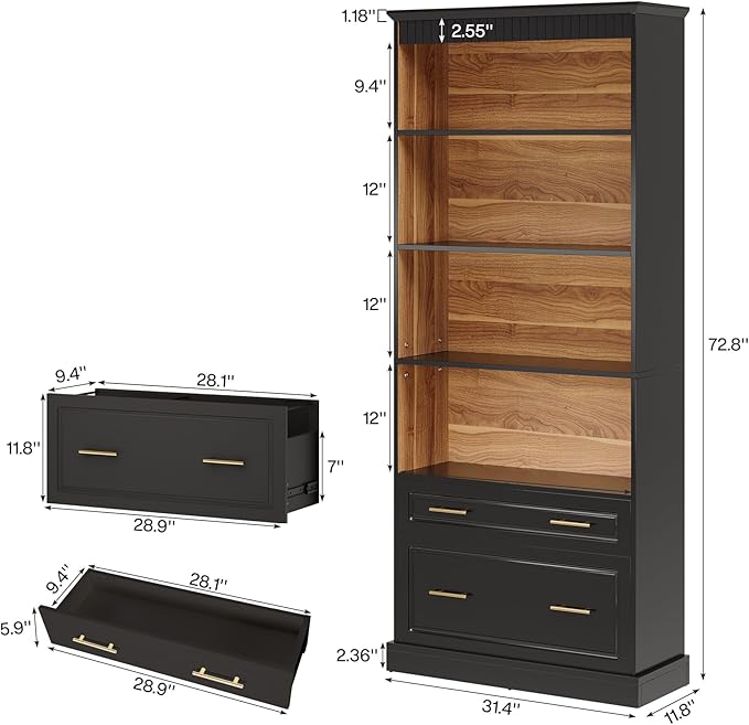 Tribesigns Way to Origin 2-Drawer Vertical File Cabinet - Image 2