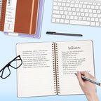 ABERLLS Brown Lined Spiral Journal Notebook - Image 3