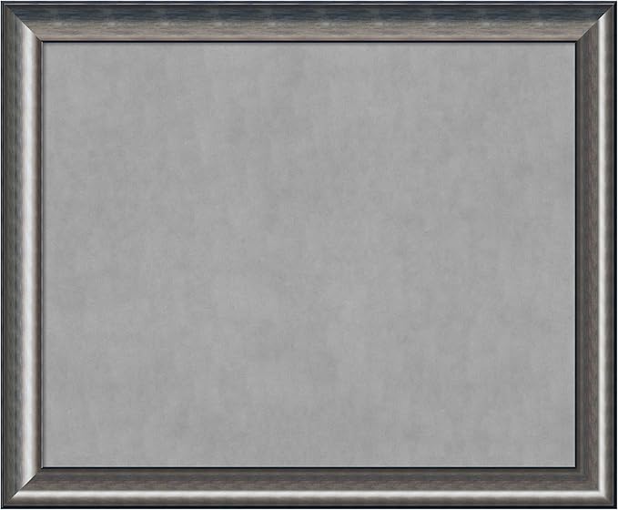 Amanti Art Silver Framed Magnetic Board 38x46 X-Large Vision Board by AmantiArt